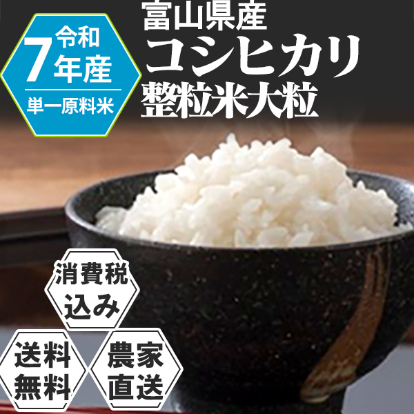 黒部のコシヒカリ 単銘柄 整粒米 精白米  1等米 茨城県 R7年産  [銀行振込] [Paid・Card決済] [代引決済] (配送不可：沖縄・離島)